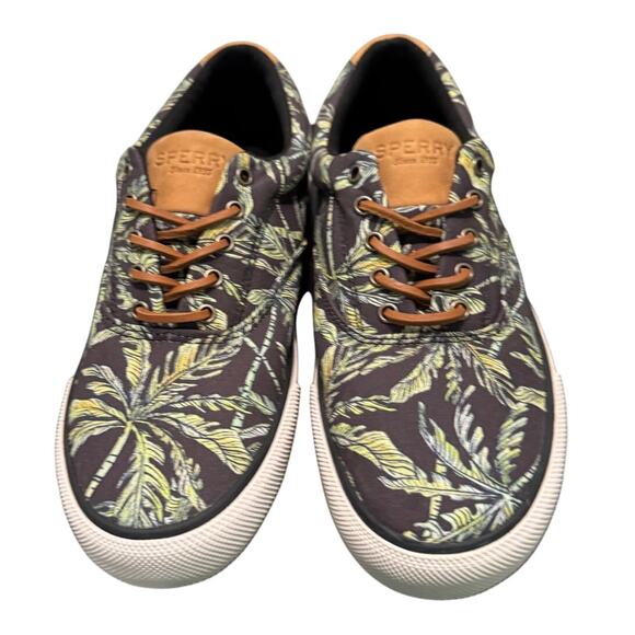 SPERRY New $109 Striper II CVD Seacycled Black Palm Trees Size Men\'s 8.5 main image 5